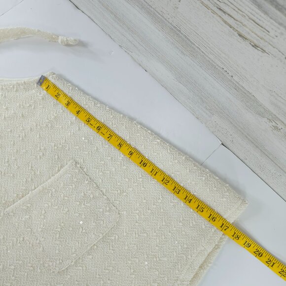 ARULA Ivory Shine Skirtall Dress PLUS SIZE 2X Ivory Coastal Feminine Texture EUC - Picture 15 of 16